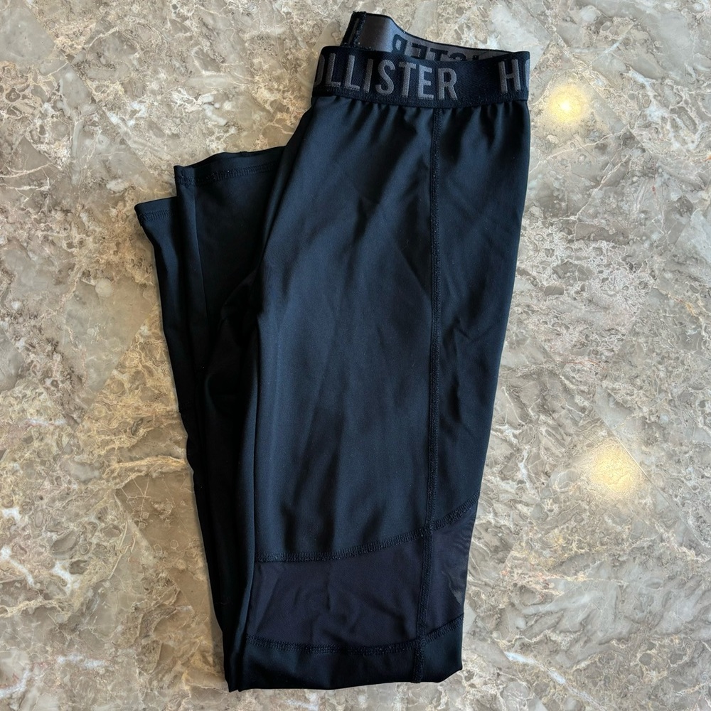 Hollister Black Mesh Panel Leggings